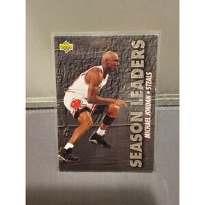 Michael Jordan 1993-1994 Upper Deck #171 - Season Leader Steals - Chicago - NBA